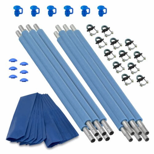 6 Straight Trampoline Safety Enclosure Poles with Hardware Sold