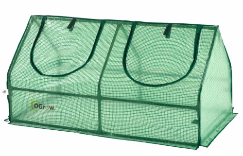 Ogrow Compact Outdoor Seed Starter Greenhouse Perspective: front