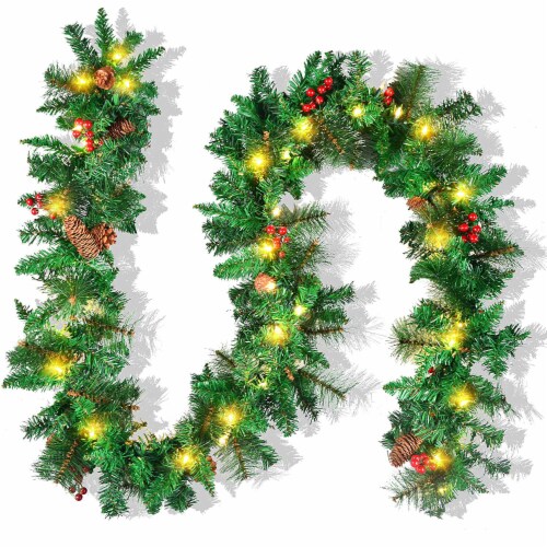 Joyin Deluxe Christmas Garland Perspective: front