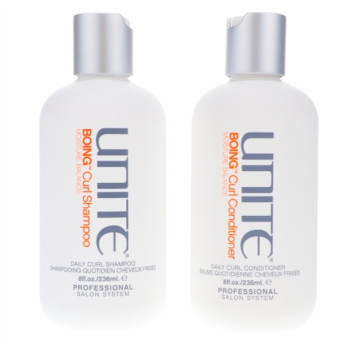 Unite Boing Curl Moisture Balance Shampoo & Conditioner Combo Pack Perspective: front