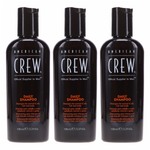American Crew Daily Shampoo 3.3 oz 3 Pack Perspective: front