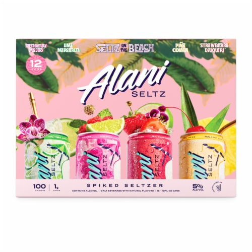 Alani Seltz Cocktail Spiked Seltzer Variety Pack Perspective: front