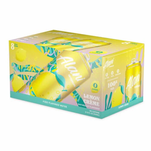 Alani NU Lemon Creme Sparkling Water Perspective: front