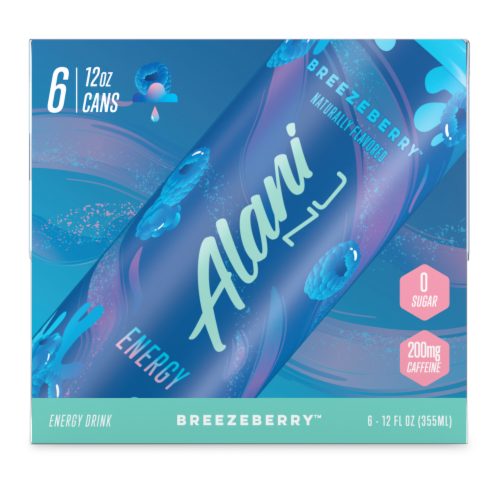 Alani NU Breezeberry™ Energy Drink Multipack Cans Perspective: front