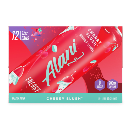 Alani NU Cherry Slush™ Energy Drink Multipack Cans Perspective: front