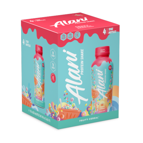 Alani Fruity Cereal™ Protein Shakes 4 pk/12 oz Perspective: front