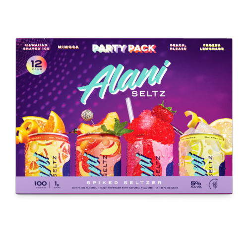 Alani Seltz Spiked Seltzer Party Pack Perspective: front