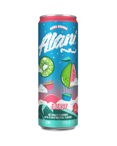 Alani NU Kiwi Guava Energy Drink Can Perspective: front