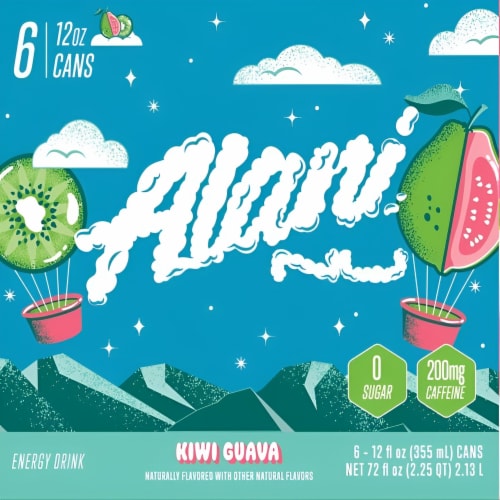 Alani NU Kiwi Guava Energy Drink Multipack Cans Perspective: front