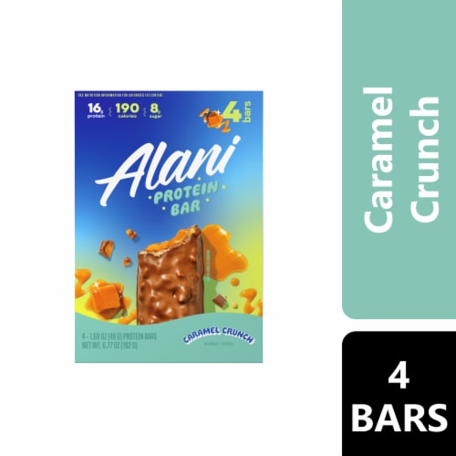 Alani Nu Caramel Crunch Protein Bars Perspective: front