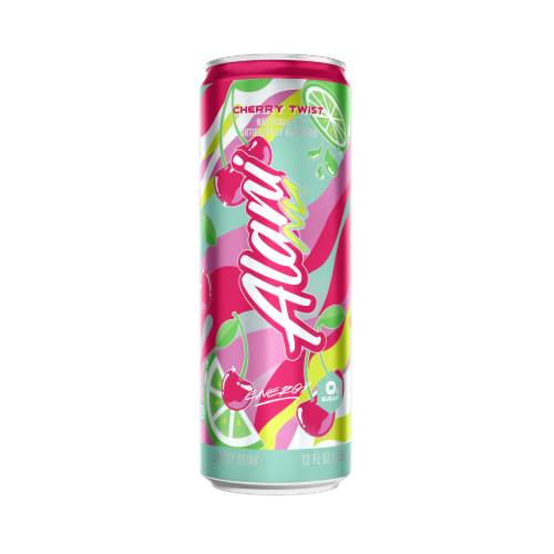 Alani Nu Cherry Twist Energy Drink Can Perspective: front