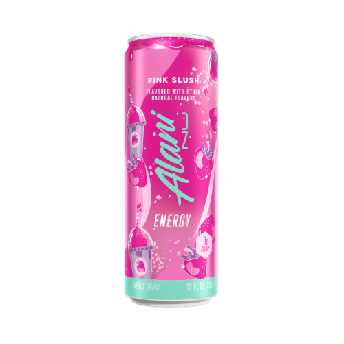 Alani Nu Pink Slush Energy Drink Can Perspective: front