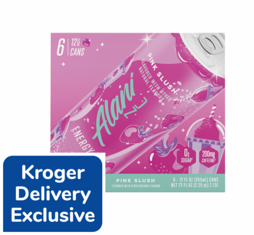Alani NU Pink Slush Energy Drink Multipack Cans Perspective: front