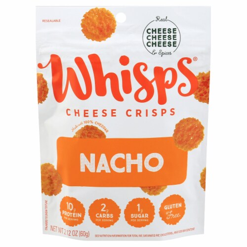 Whisps Nacho Cheese Crisps Perspective: front