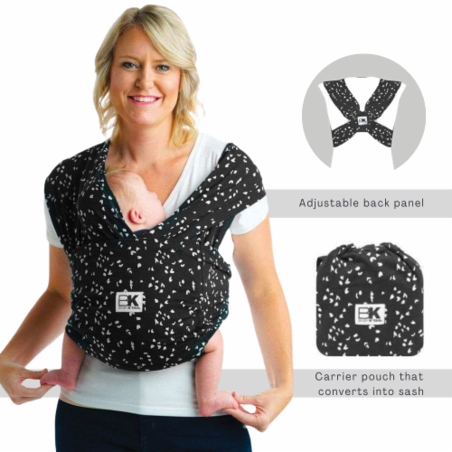 Baby K'tan Pre-Wrapped Ready To Wear Baby Carrier:  Sweetheart Black XL Perspective: front