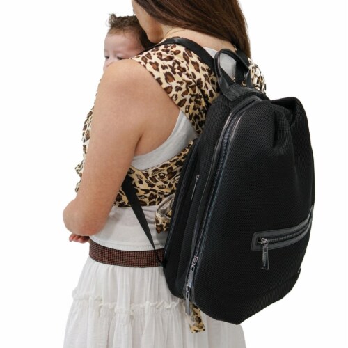 Baby K'tan Diaper Bag Soujorn - Mesh Black Perspective: front