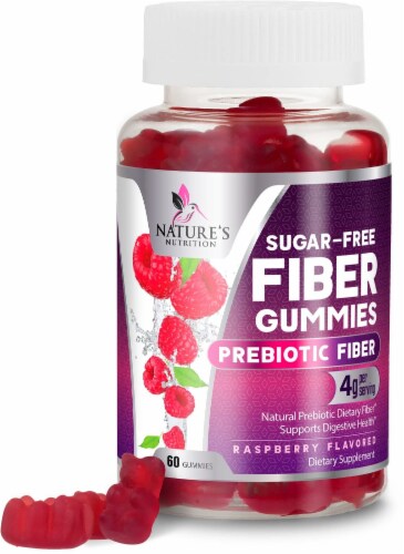 Sugar Free Fiber Supplement Gummies for Adults 4g Soluble Fiber per