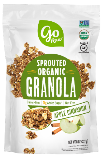 Go Raw® Apple Cinnamon Sprouted Organic Granola Perspective: front