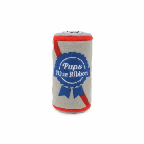 Zippy Paws Pups Blue Ribbon Can Perspective: front