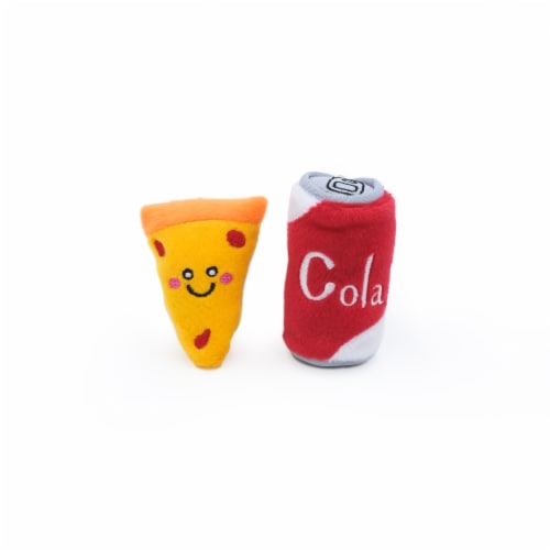 Zippy Paws NomNomz Pizza & Cola Toy Perspective: front