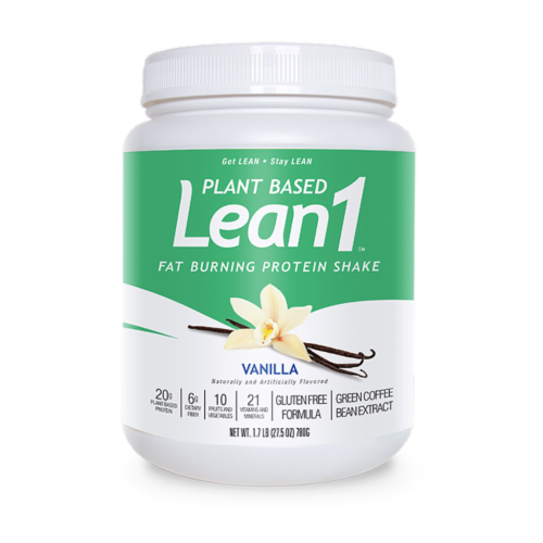 Nutrition53 Lean1 Vanilla Fat Burning Protein Shake Powder Perspective: front