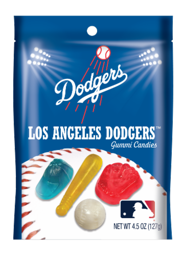 Big League Foods Los Angeles Dodgers™ Baseball Gummies Perspective: front
