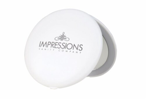 INFINITY Impressions Vanity Company White LED Compact Mirror Perspective: front