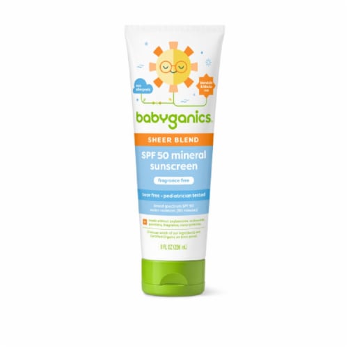 Babyganics Sheer Blend SPF 50 Mineral Sunscreen Perspective: front