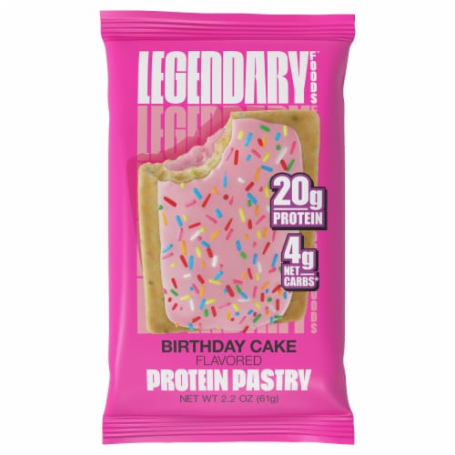 Legendary Foods Birthday Cake Protein Pastry Perspective: front