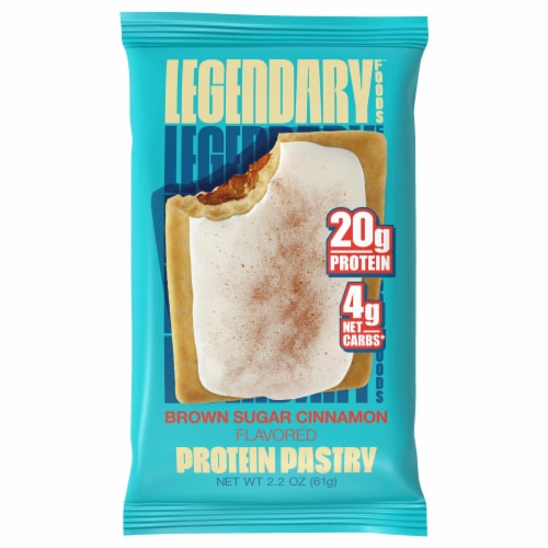 Legendary Foods™ Brown Sugar Cinnamon Protein Bar Pastry Perspective: front