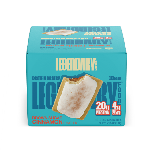 Legendary Foods™ Tasty Pastry Brown Sugar Cinnamon Flavored Pastries Perspective: front