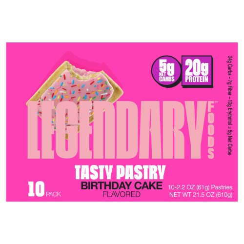 Legendary Foods™ Birthday Cake Tasty Pastries Perspective: front