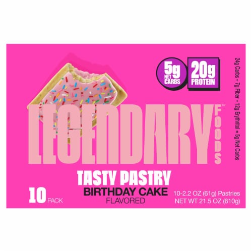 Legendary Foods™ Birthday Cake Tasty Pastries Perspective: front