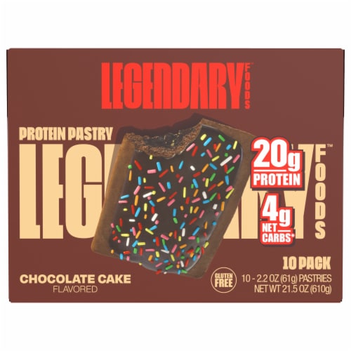 Legendary Foods™ Tasty Pastry Chocolate Cake Flavored Pastries Perspective: front