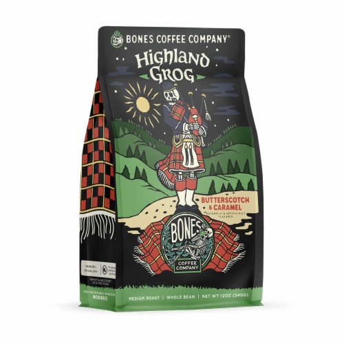 Bones Coffee Company Highland Grog Medium Roast Ground Coffee 12 oz Fry s Food Stores