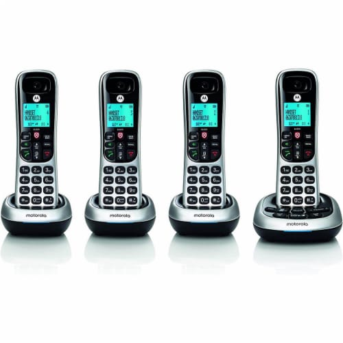 Motorola CD4014 DECT 6.0 Digital Cordless Telephone with Answering Machine Perspective: front