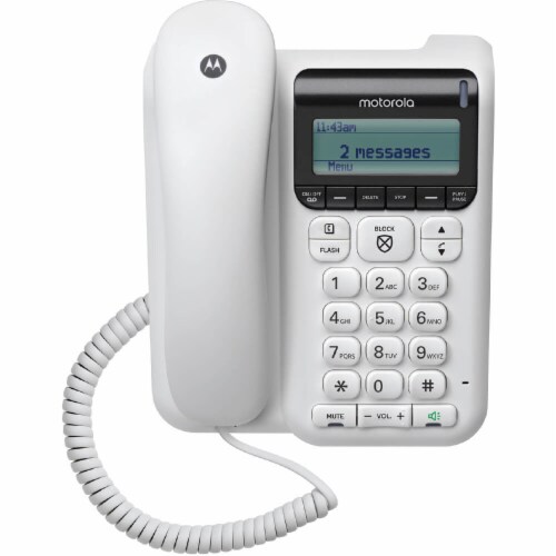 Motorola CT610 Corded Telephone - Answering Machine &amp; Call 
