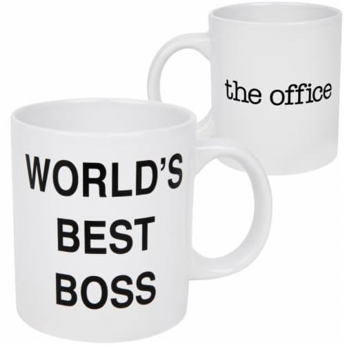 The Office 847899 20 oz The Office Worlds Best Boss Jumbo Ceramic Mug Perspective: front