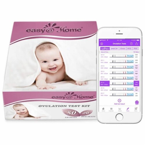 Easy@Home 40 Ovulation Test Strips and 10 Pregnancy Test Strips