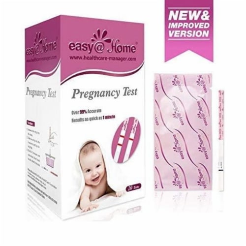 Easy@Home Pregnancy Test Strips Kit, 20 HCG Tests, 20 - Kroger