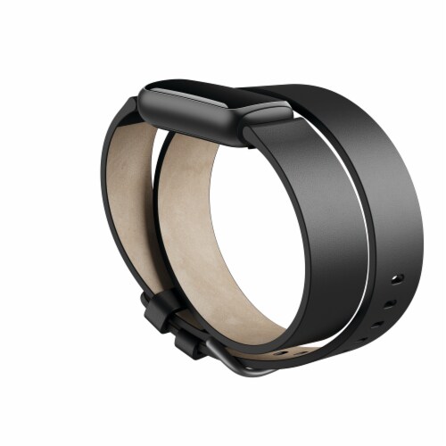 Fitbit Luxe Permium Horweek Leather Double Wrap Band Perspective: front