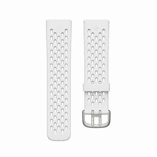 Fitbit Charge 5 Large White Sport band Perspective: front