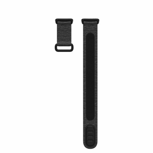 Fitbit Charge 5 Large Black Hook And Loop Band Perspective: front