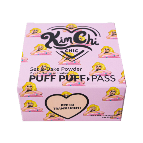 KimChi Chic Beauty Puff Puff Pass Set & Bake Powder - Translucent Perspective: front