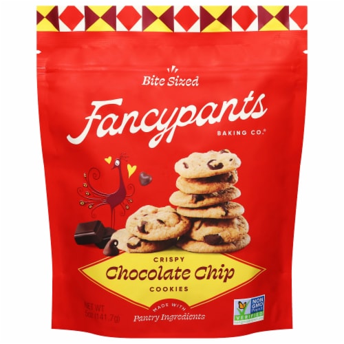 Fancypants Baking Co.® Crispy Chocolate Chip Cookies Perspective: front