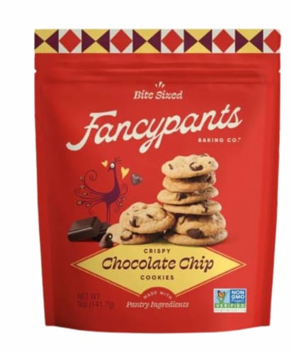 Fancypants Baking Co.® Crispy Chocolate Chip Cookies Perspective: front