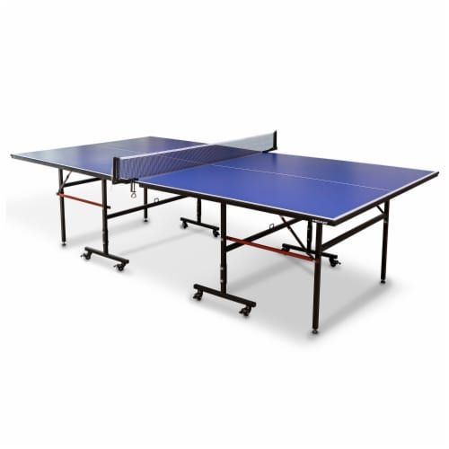 HEAD 1-1-33012-DS 12 Millimeter Surface Match Point Ping Pong Table with Net Perspective: front