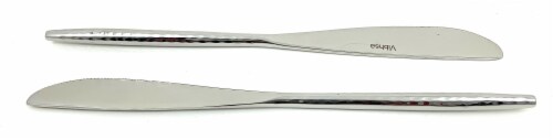 Vibhsa Stainless Steel Dinner Knives 6 Piece - Silver Glossy Perspective: front