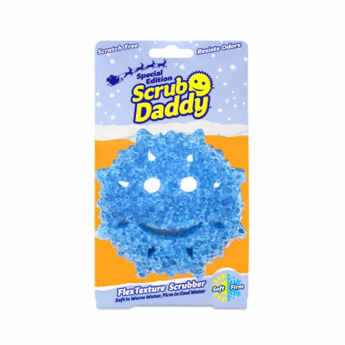 Scrub Daddy Winter Special Edition Blue Snowflake Box Perspective: front