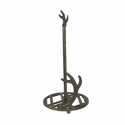 Cast Iron Antler Paper Towel Holder Countertop Deer Cabin Theme